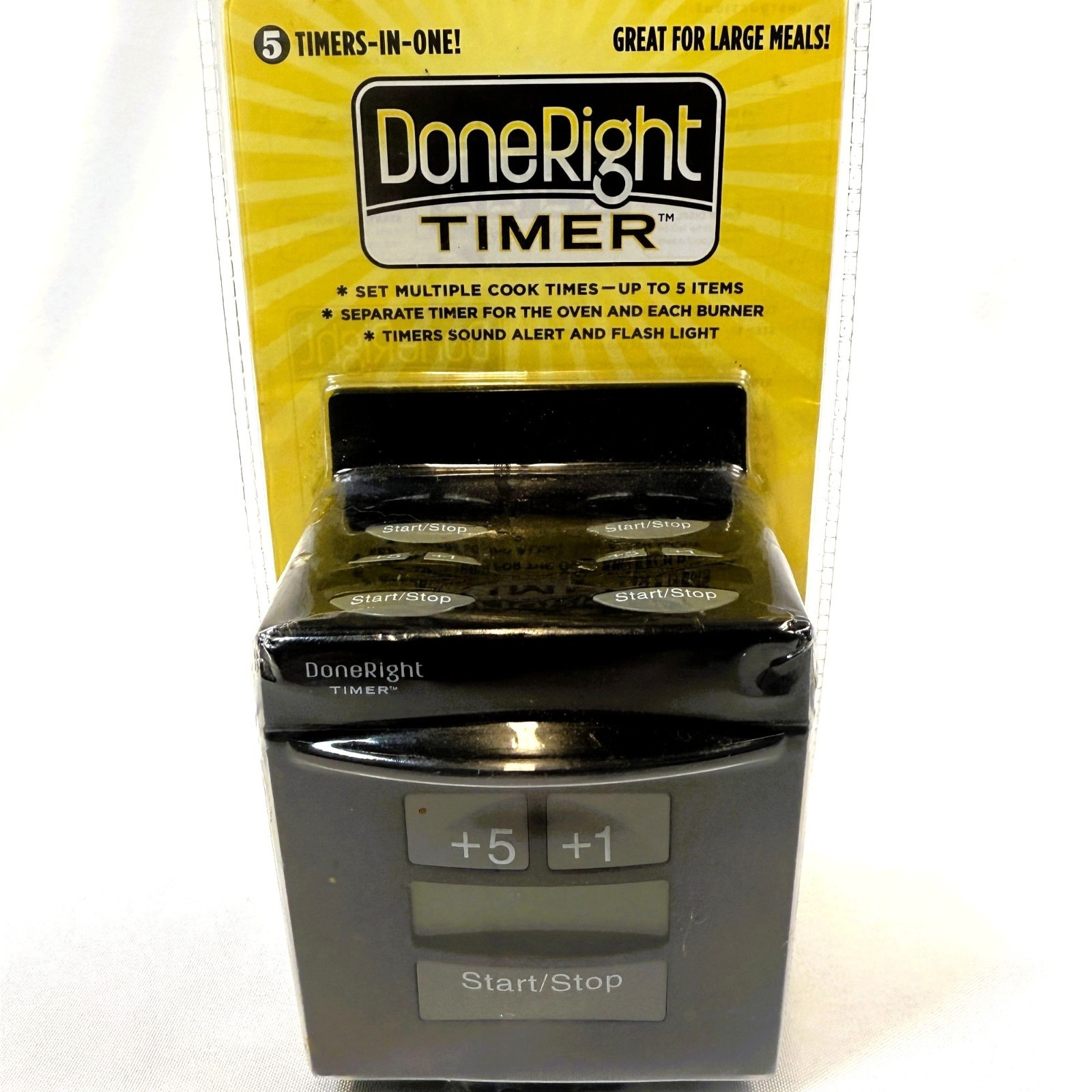DoneRight 5-in-1 Kitchen Timer for Cooking – Multiple Timers, Easy to Use