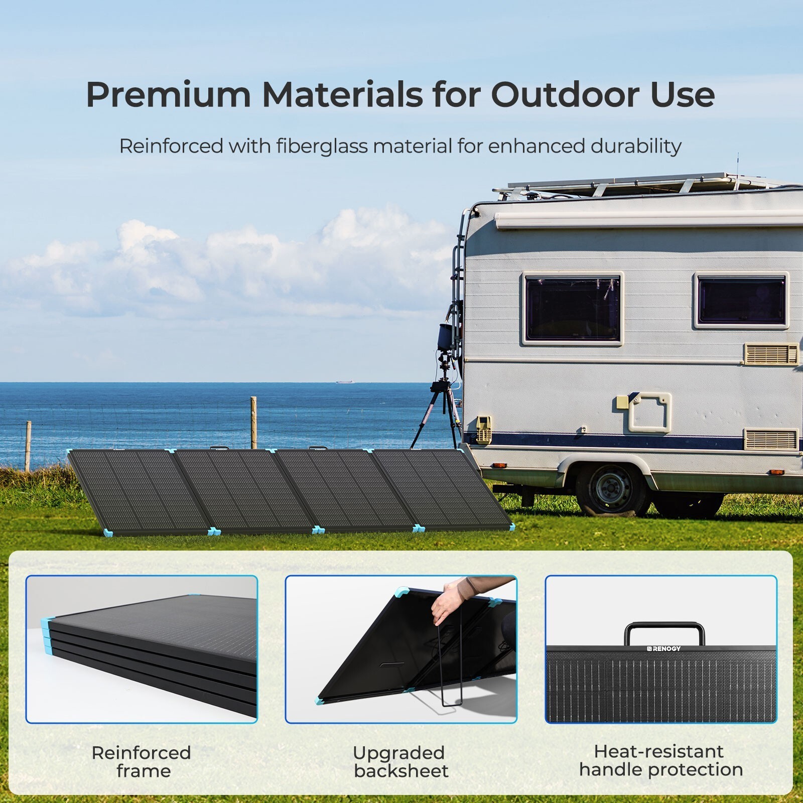 Renogy 300W Solar Panel Suitcase N-Type Portable Foldable Certified Refurbished