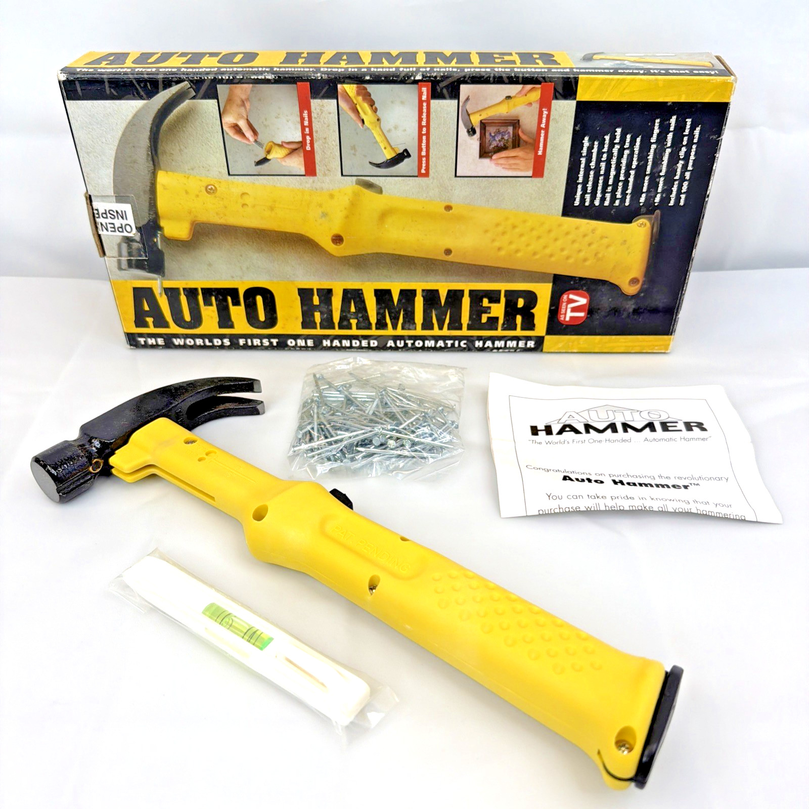 Vintage The Worlds First One Handed Automatic Hammer Auto Hammer As Seen On Tv