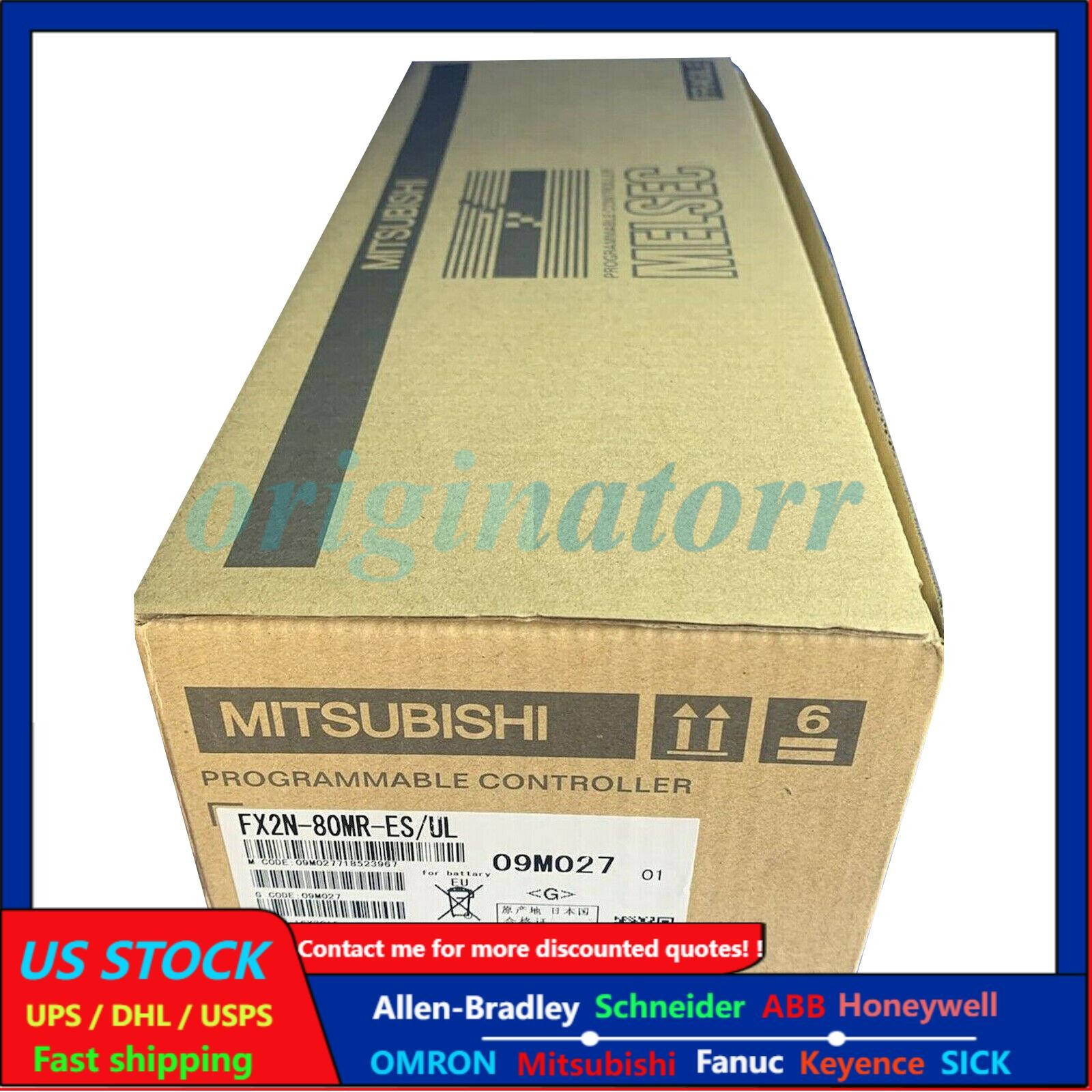 Mitsubishi Melsec FX2N-80MR-ES/UL Programmable Logic Controller NEW  US Free TAX