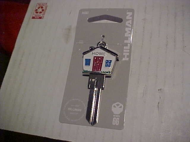 Qty 1 kw 1/66 Hillman 3D House Shaped Key Blank Keys with free shipping