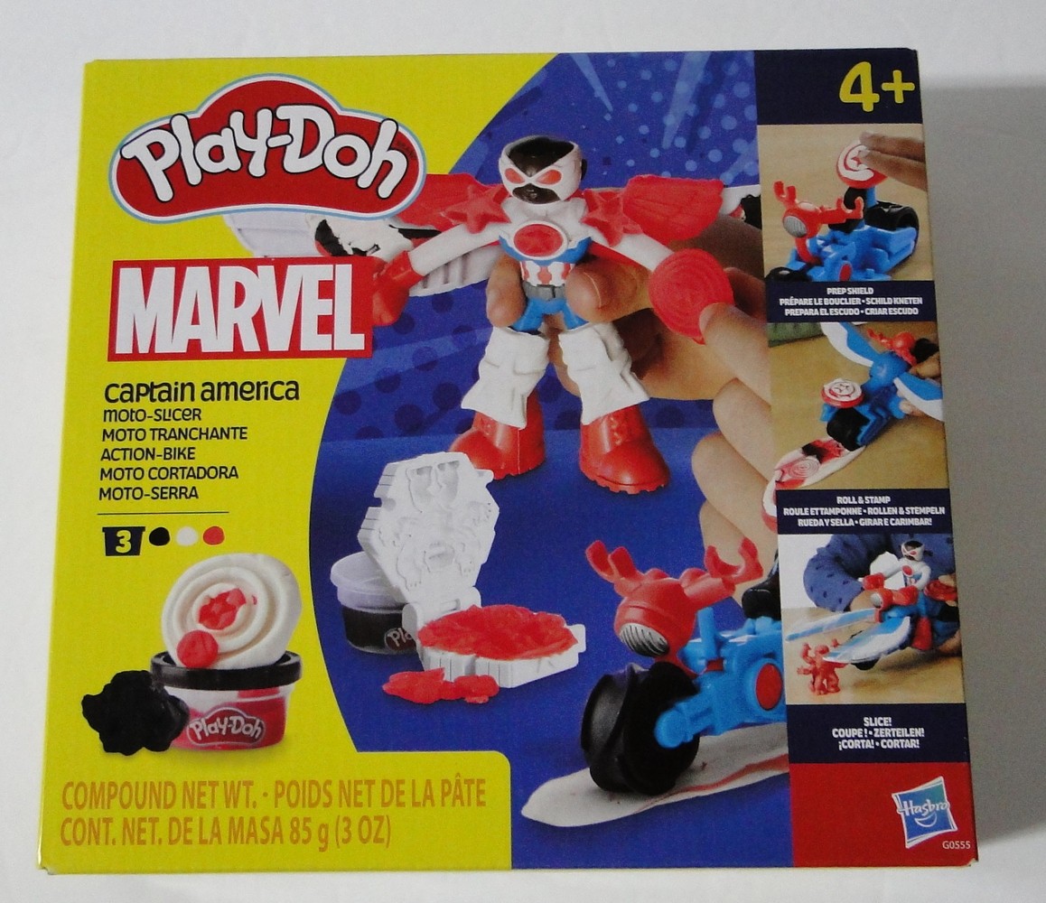 Marvel Captain America Moto-Slicer Playset with Bendy Action Figure Ages 4+