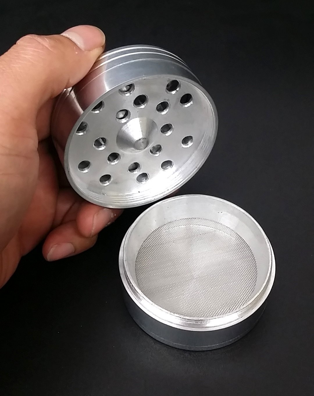 Marines Rs1 Themed Aluminum Herb Grinder 63mm 4 Piece Hand Mueller