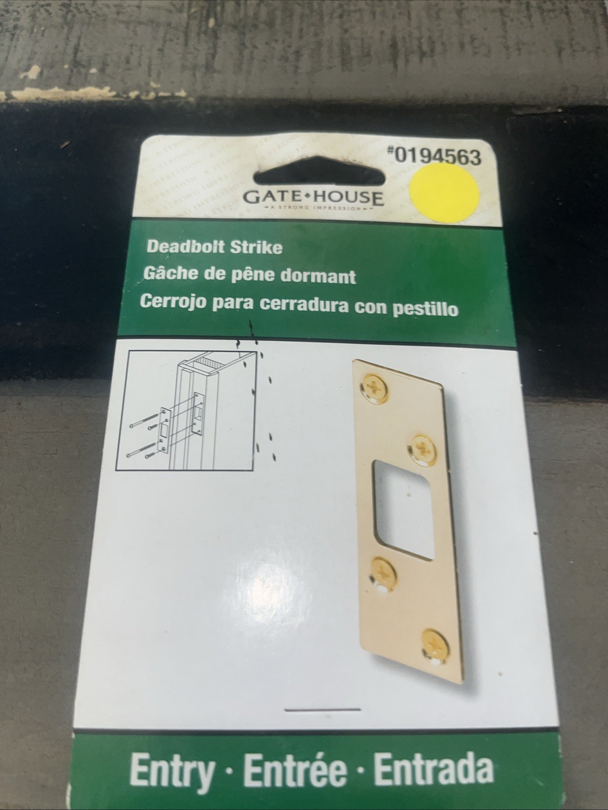 Gate House Deadbolt Strike Plates Hardware Doors Plate Brass #0194563 b