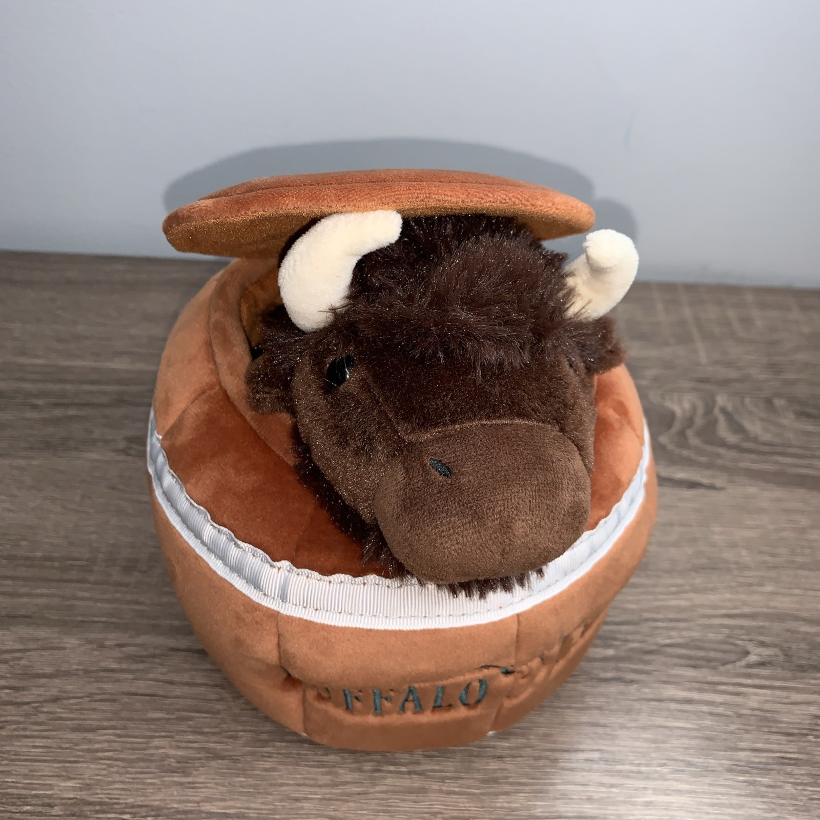 Buffalo Trace Distillery Bison in Whiskey Barrel Plush Rare New