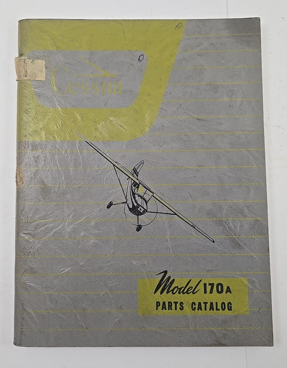 1950 Cessna 170A Model Parts Catalog Single Engine Aviation Aircraft