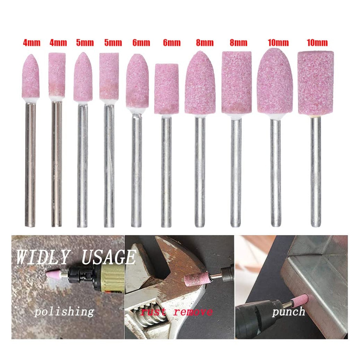 𝐋𝐮𝐨 𝐤𝐞 100 Pcs Rotary Grinding Stone - 1
