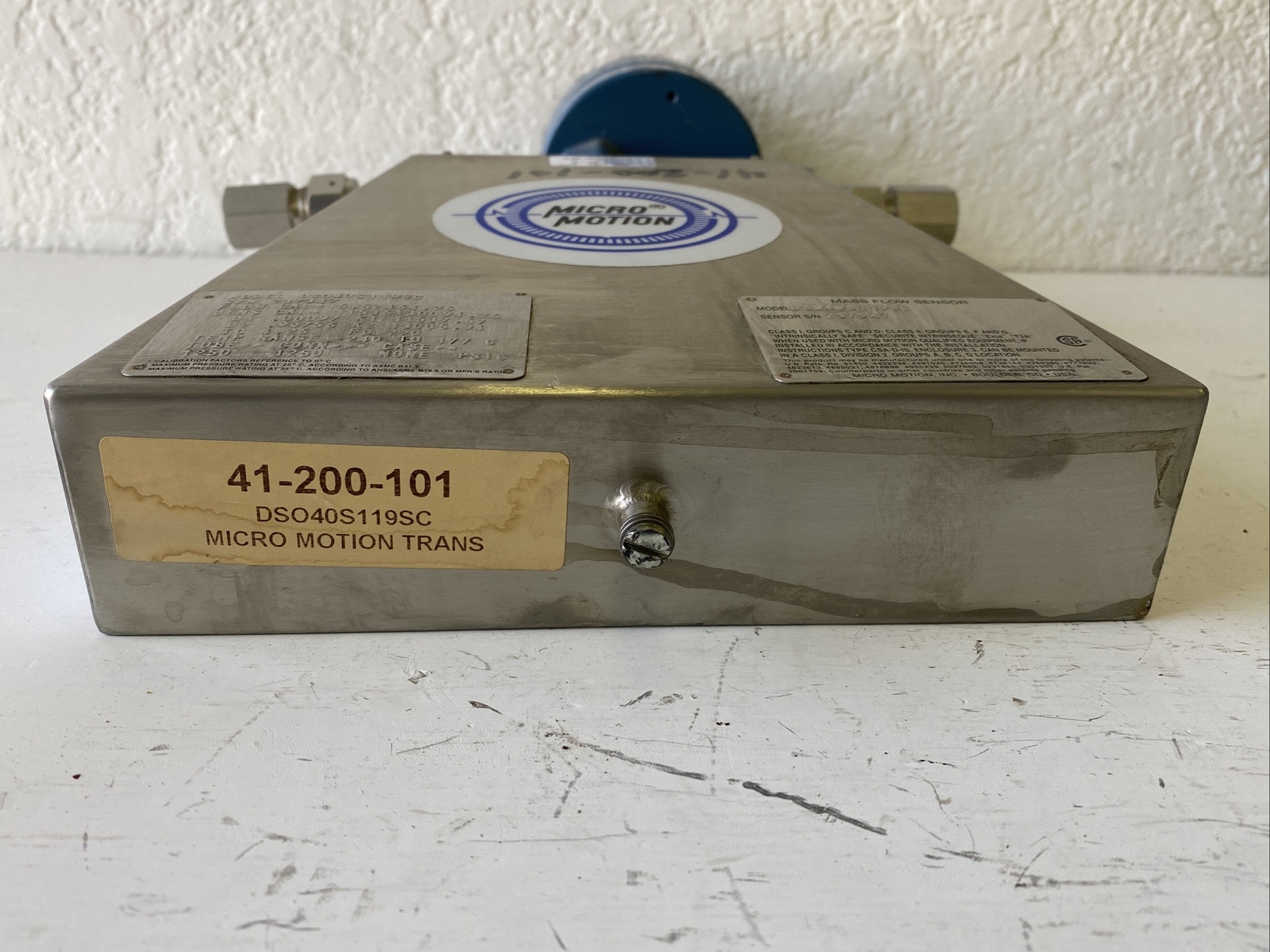 Micro Motion DS040S119SC Mass Flow Sensor