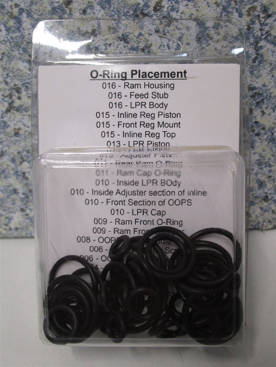 CAPTAIN O-RING Paintball PET2C3 Eclipse Etek 2 O-Ring Kit 3x Rebuild Kit BLACK