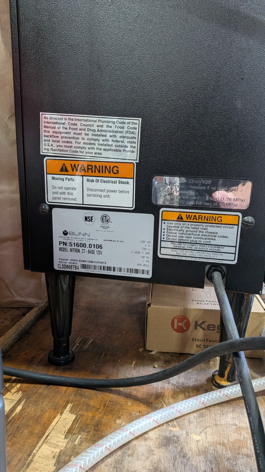 Bunn nitron cold brew coffee dispenser