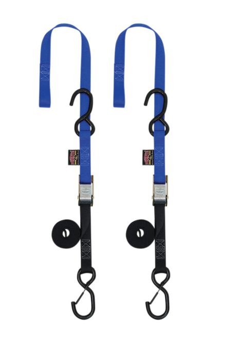 Powertye 1" Cam Buckle w/ Soft-Tye Sewn-In Blue