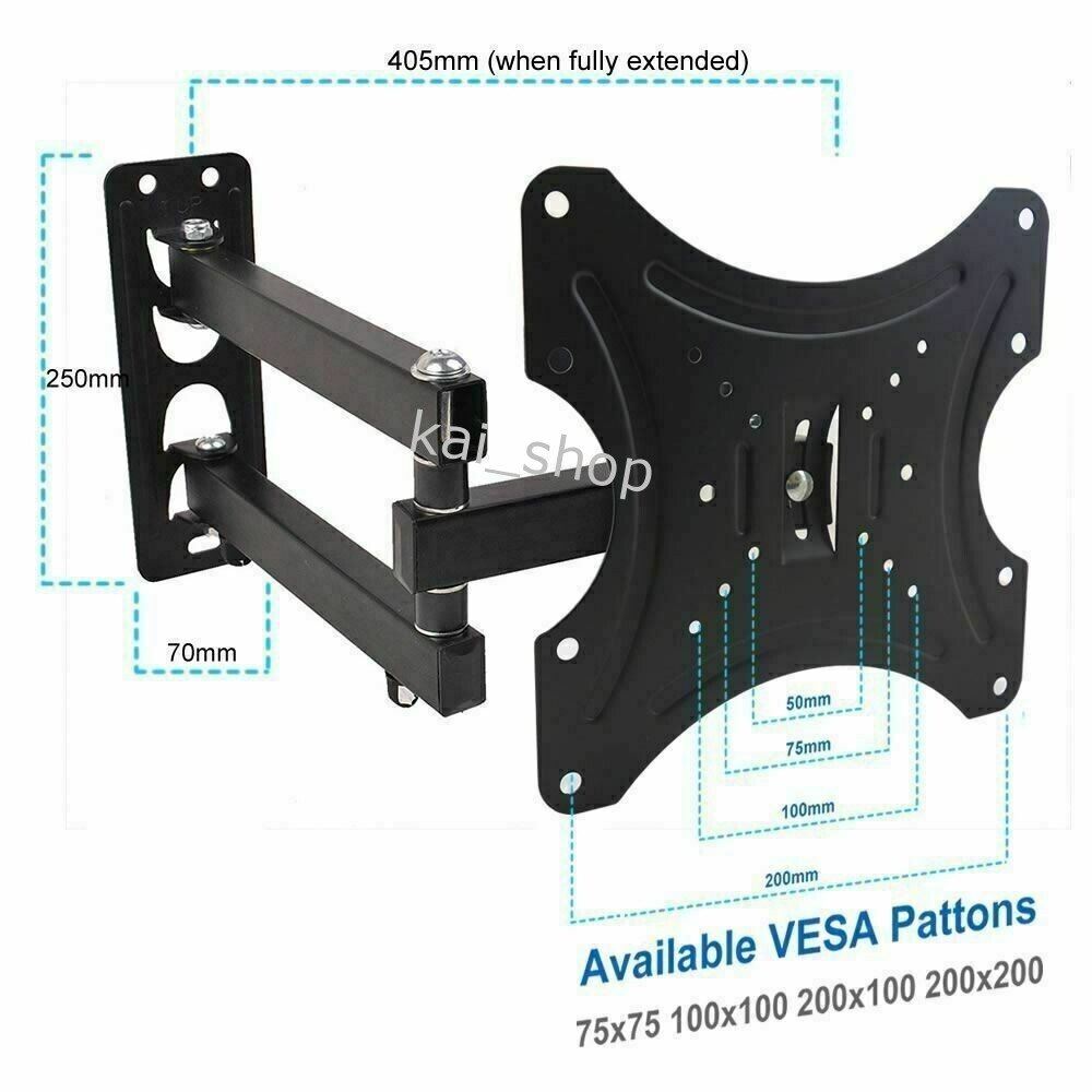 TV WALL BRACKET MOUNT SLIM FOR 14 19 26 30 32 40 42 43 IN FLAT 3D LCD LED PLASMA