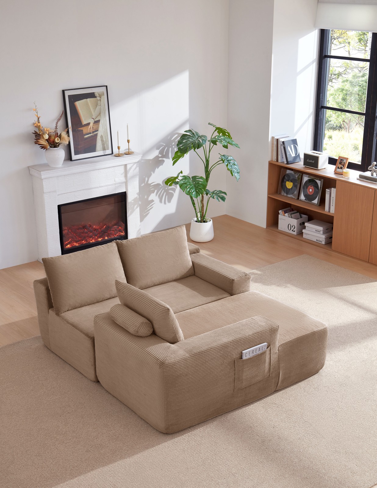 96.9"Cloud Sectional Couch with L-Shape Chaise,Modern Modular Sofa with Deep Sea