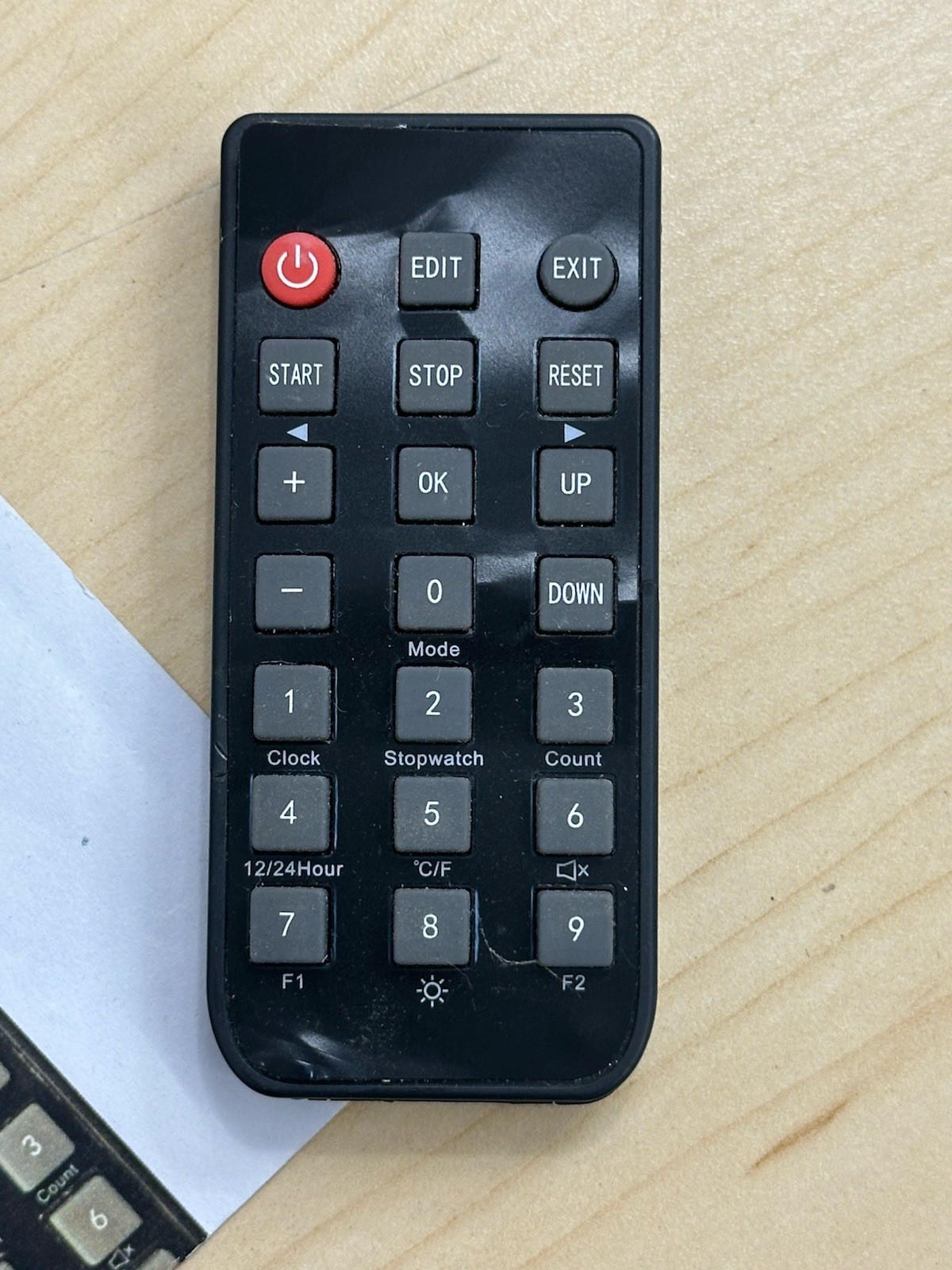 BTBSIGN Digital LED Counter Up/Down with Buttons & Remote 13”