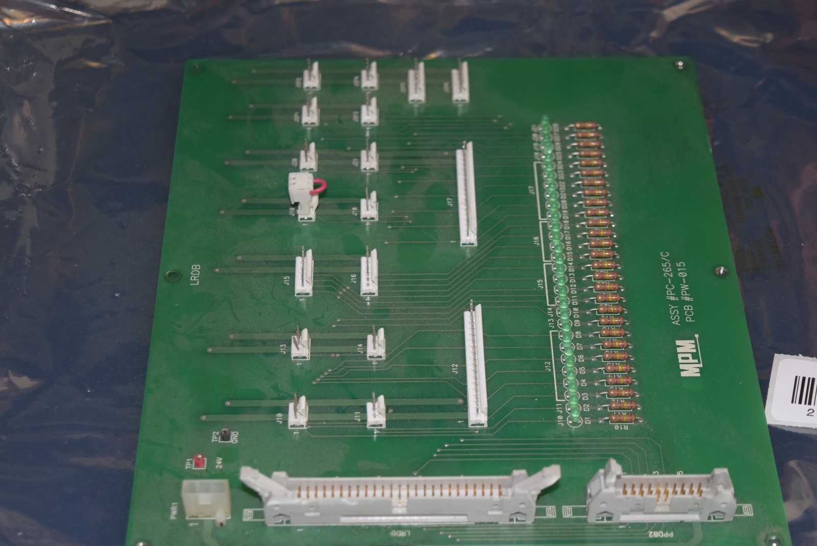 MPM ASSY # PC-265/C PCB # PW-015 #210975-AA1