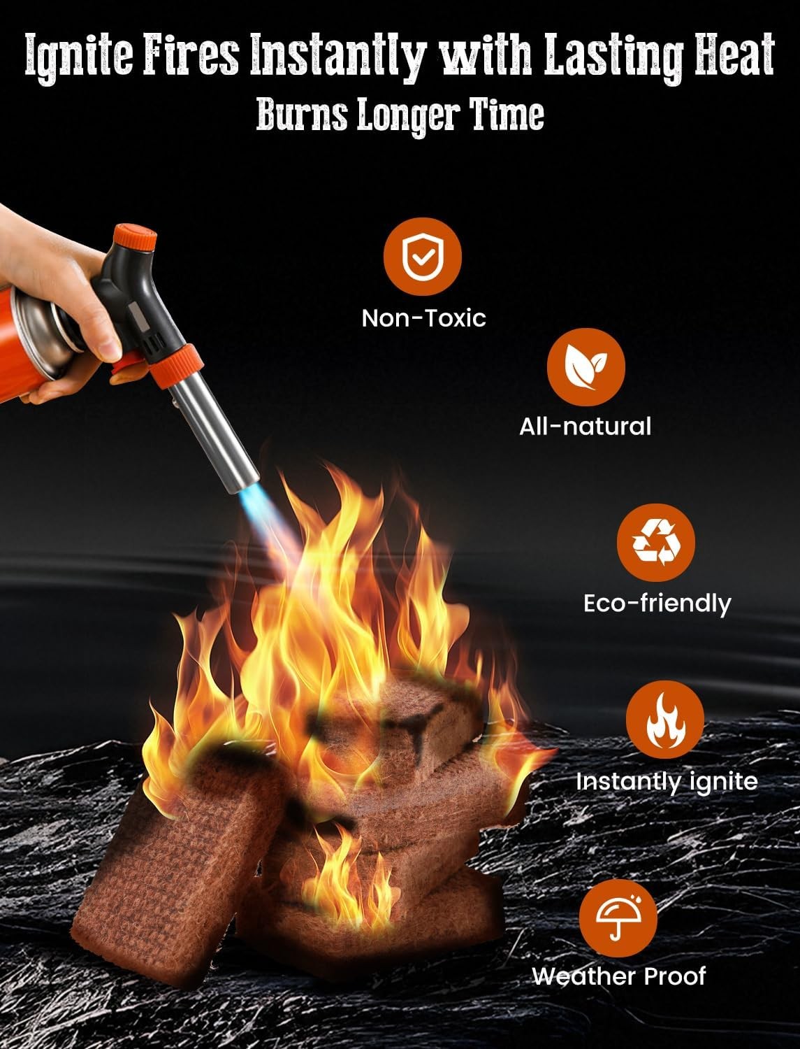 E500 Natural Fire Starter Cubes 32 Pack Pine Firestarters BBQ Fireplace Campfire
