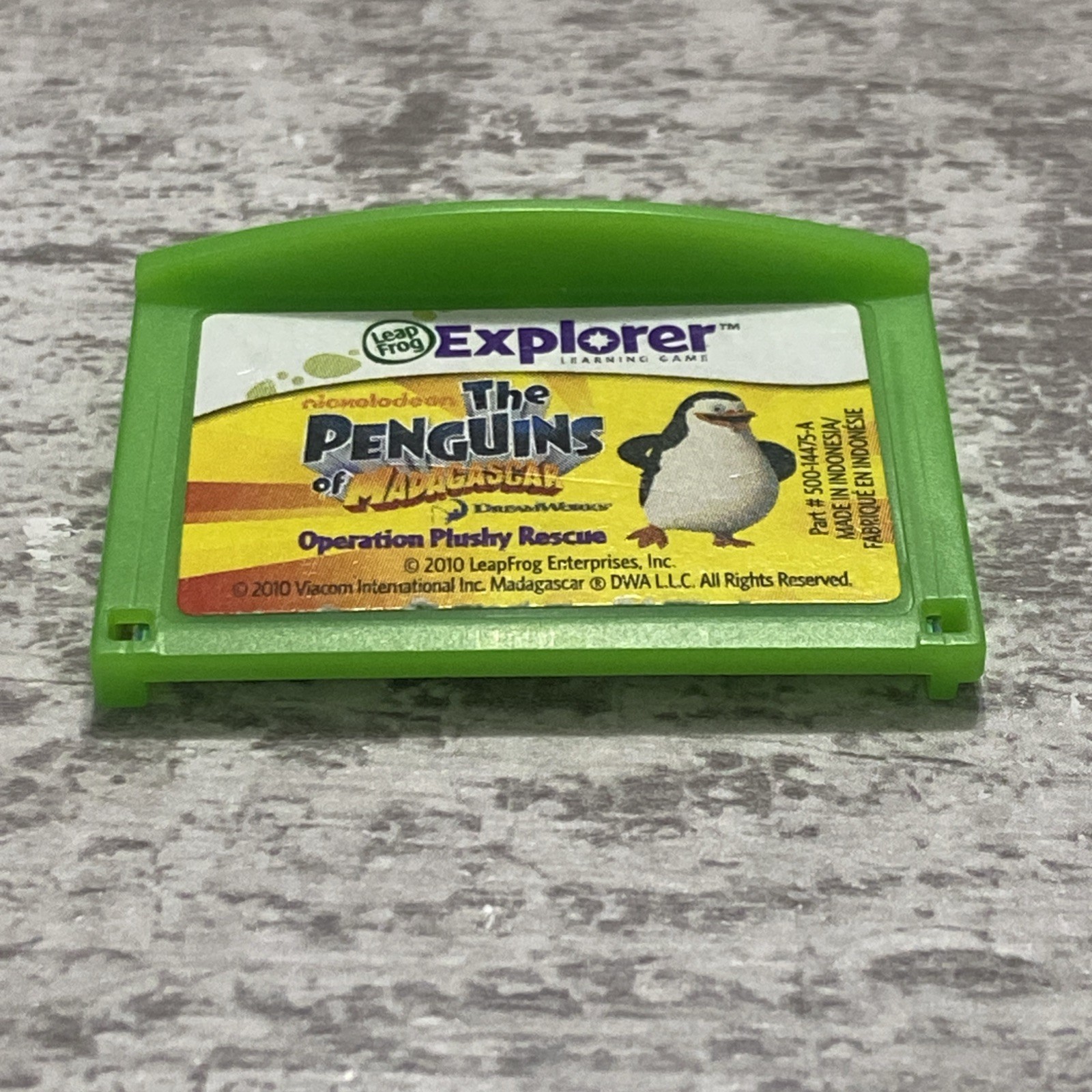 LEAPFROG LEAPSTER EXPLORER LEARNING GAME The Penguins Of Madagascar Game (2010)