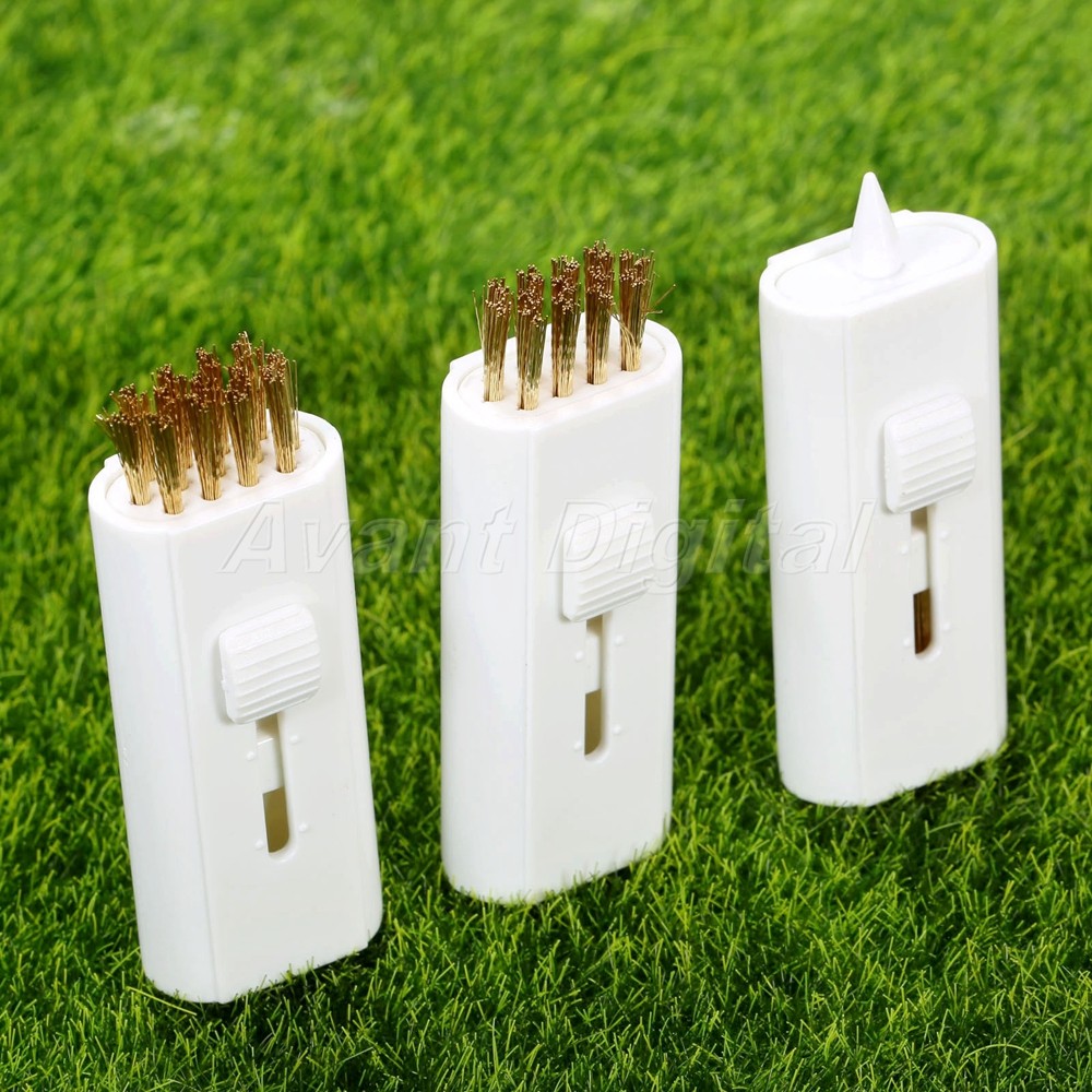 Multifunction Golf Club Cleaning Brush Retractable Groove Cleaner Tool Set