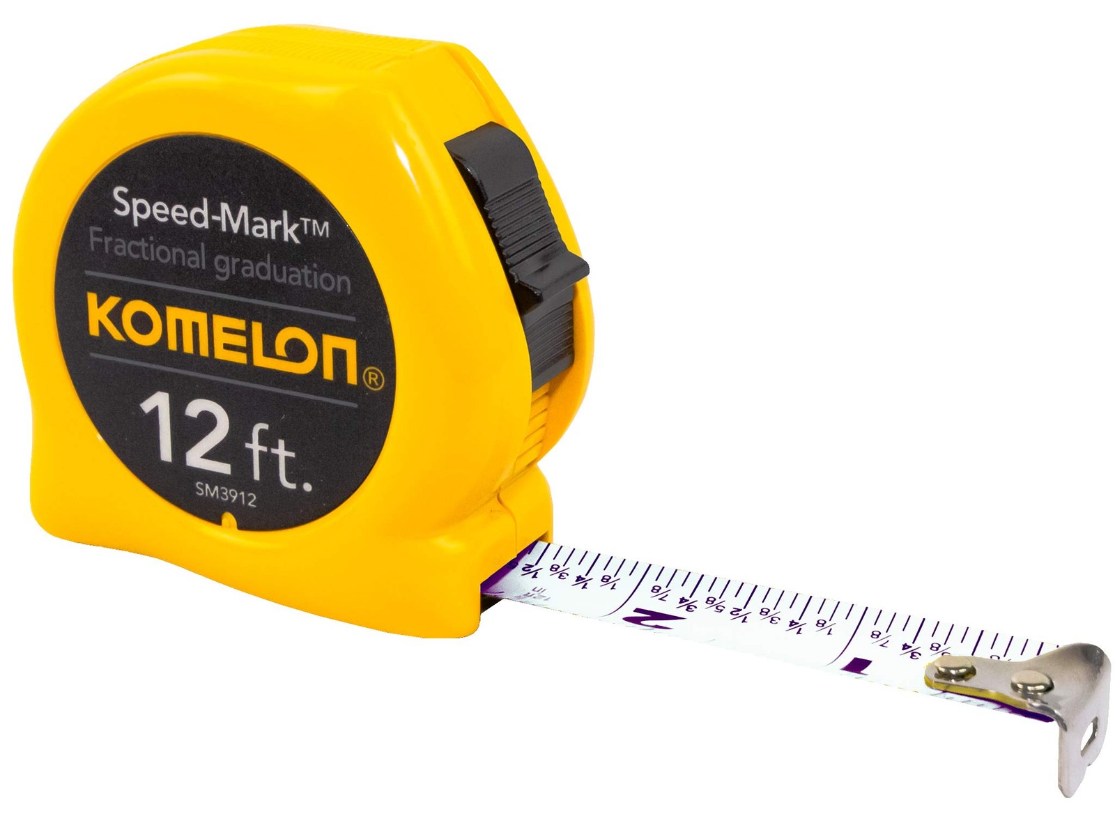 SM3912 Speed Mark Acrylic Coated Steel Blade Tape Measure 12-Inch by 5/8-Inch...