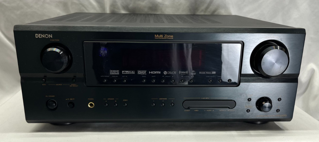 Denon AVR-2307CI 7.1 Channel HDMI Multi-Zone Home Theater Receiver, Pre Owned