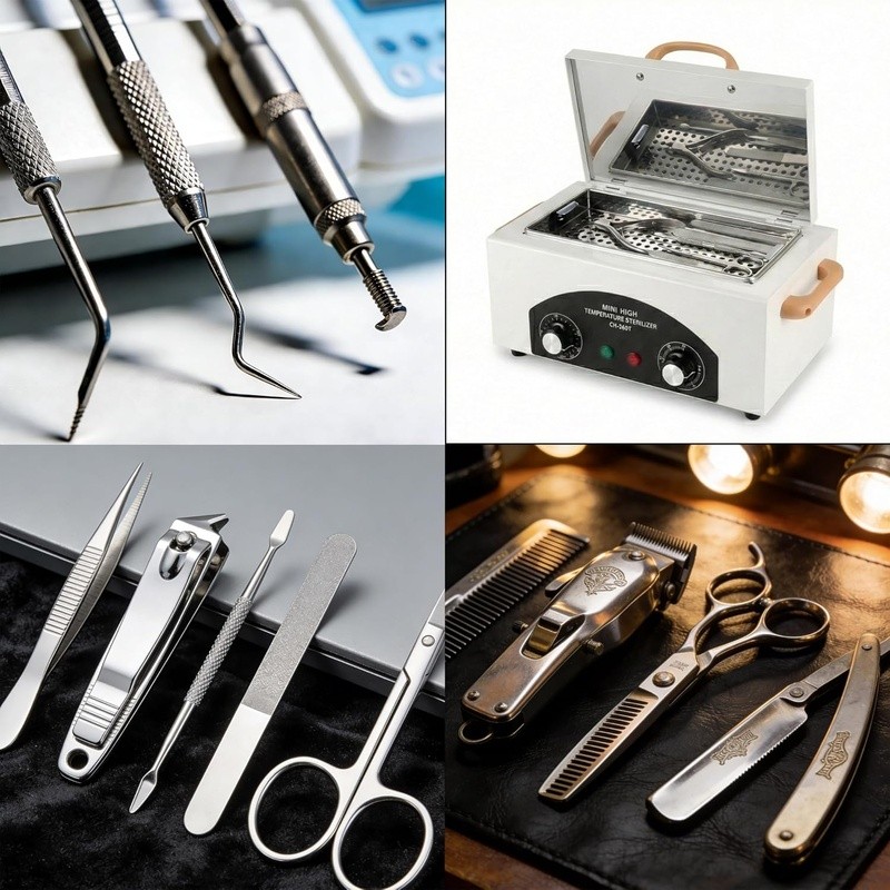 Adjustable Temperature Dry Heat Sterilizer Nail Tools Barber Instruments New