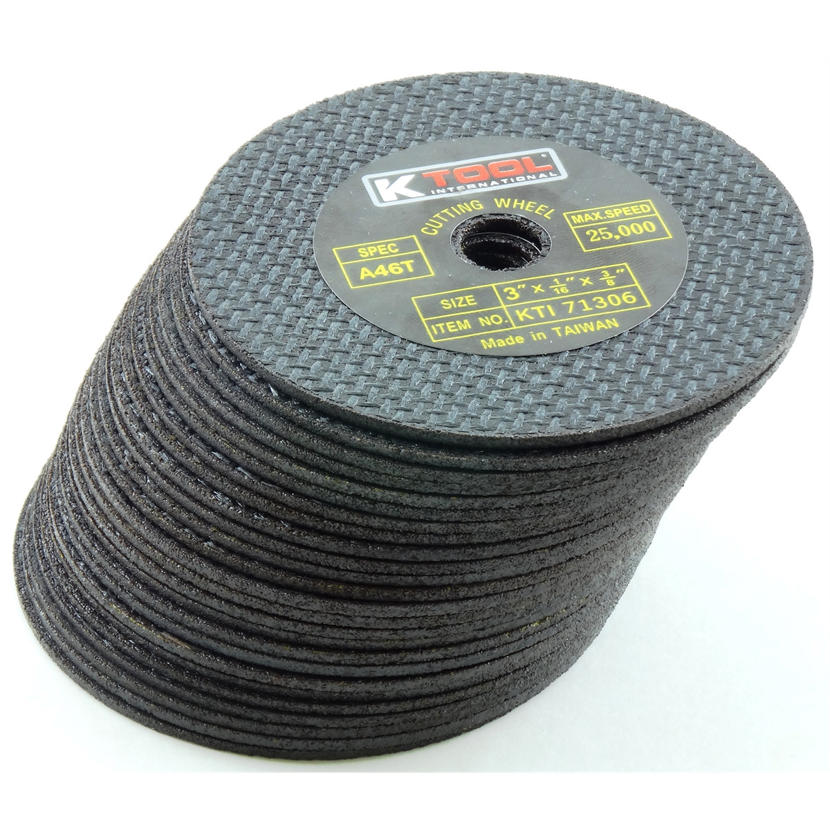K-Tool 71300 50-pk of 3" x 1/16" Abrasive Cut-Off Discs