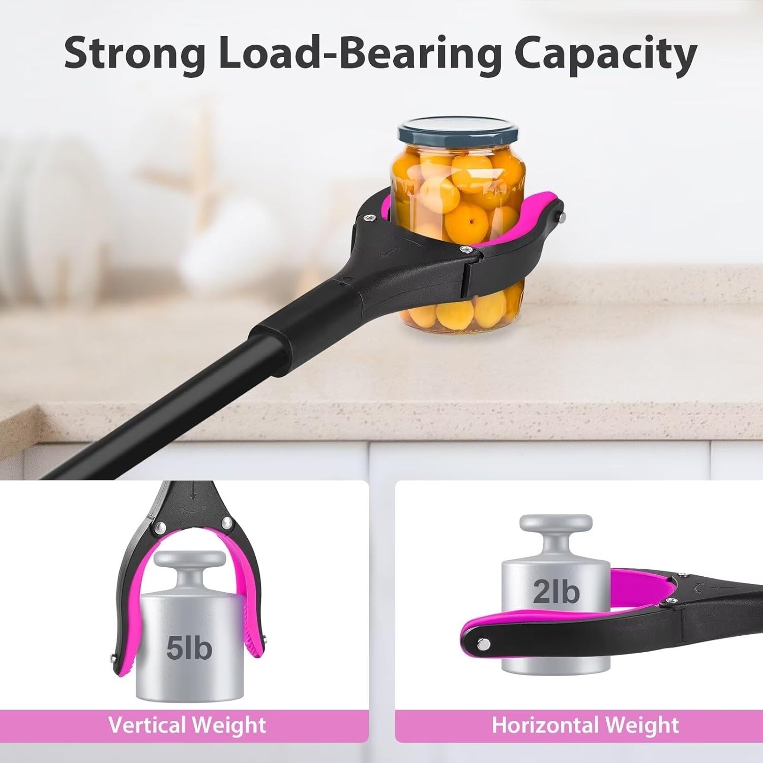 36-inch Reacher Grabber Tool Foldable Lightweight Pickup with Rotating Head