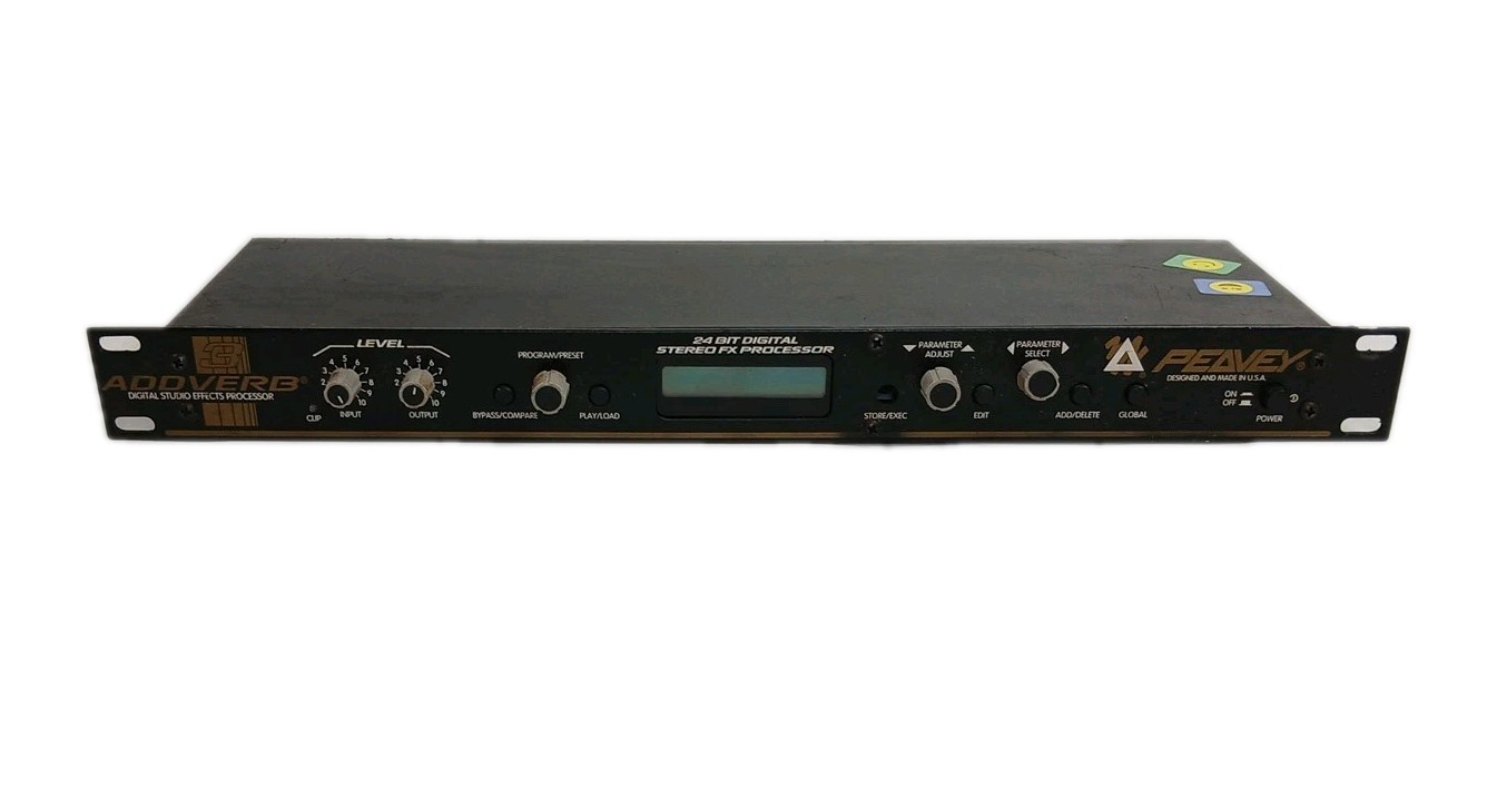 Peavey AddVerb III 3 Digital Studio Effects Processor POWERS ON *UNTESTED* READ