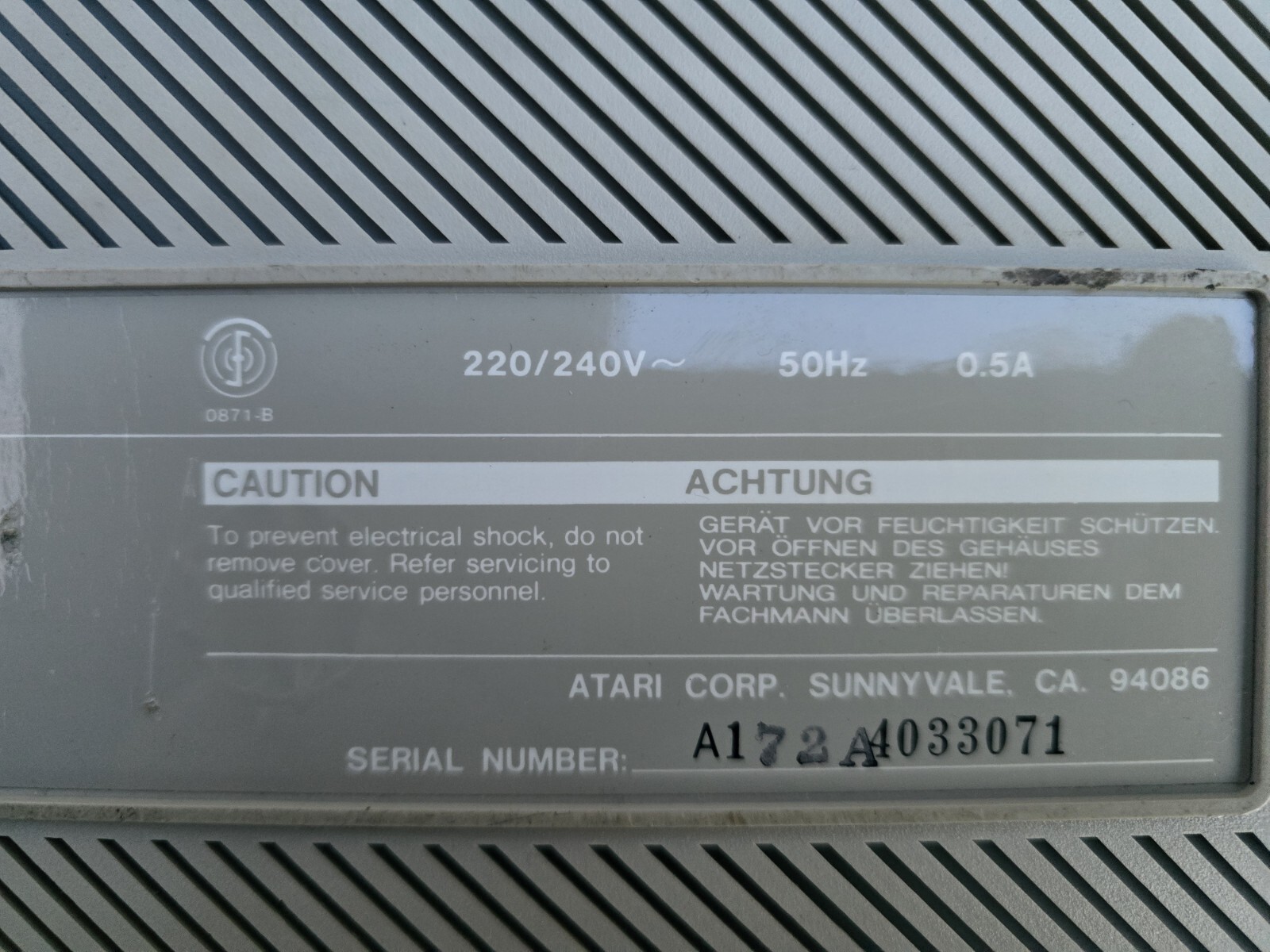 Atari 1040 STF Floppy, (Classic Computer) USA, Not Tested