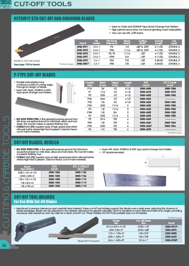 19-2 CUT-OFF BLADE (3900-5313)