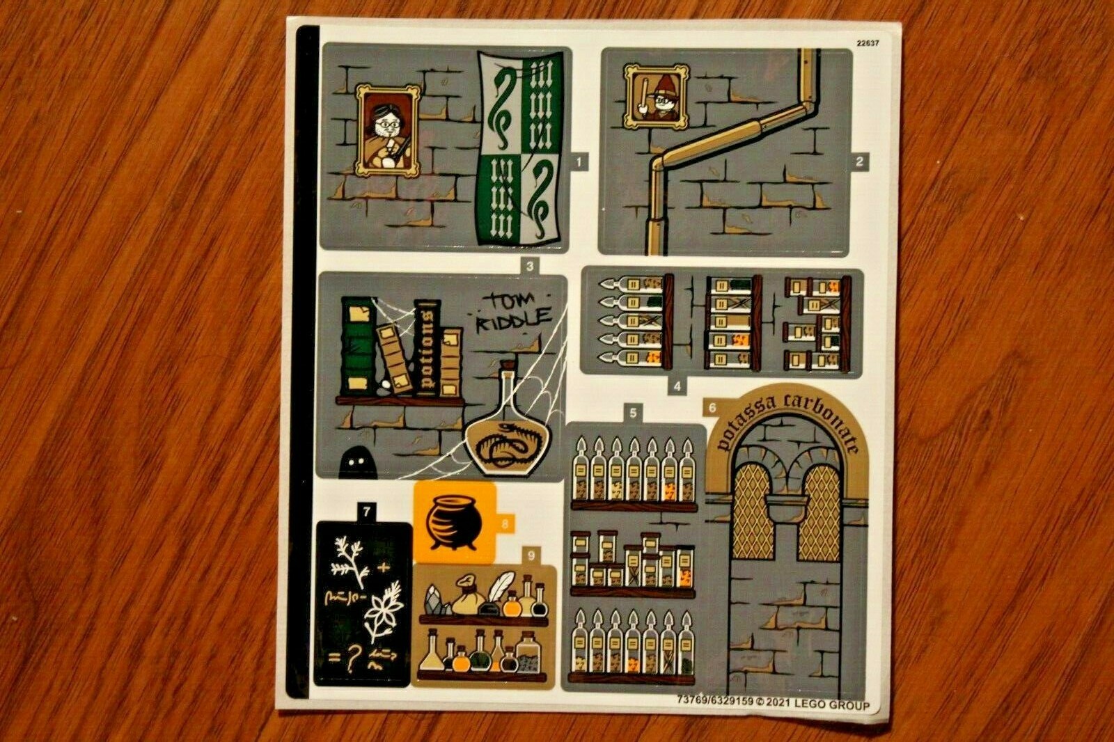 NEW LEGO | Sticker Sheet for set 76383 - (73769/6329159) Hogwarts Potion Class