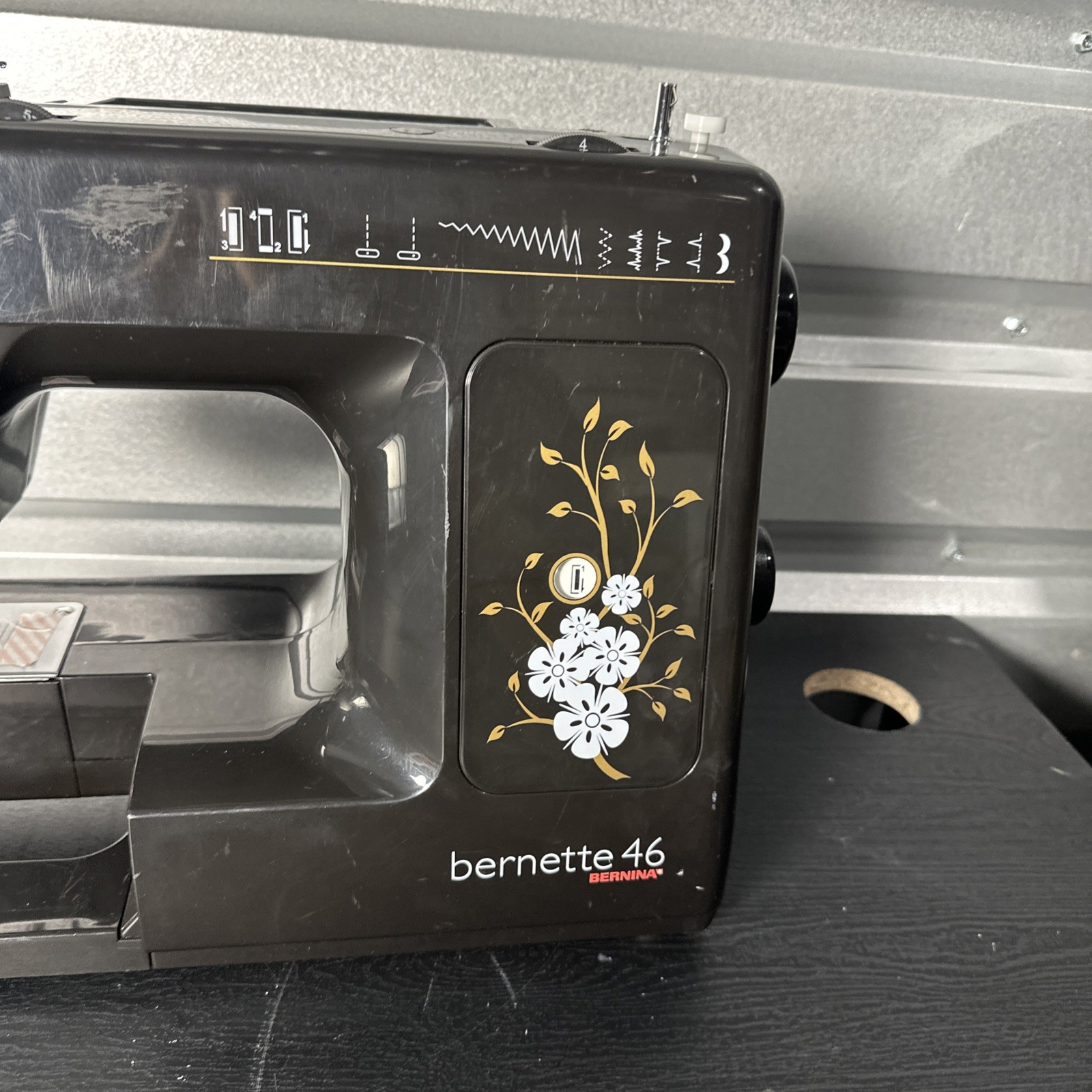 Bernina Bernette 46 Black Model 52157358 Portable Sewing Machine
