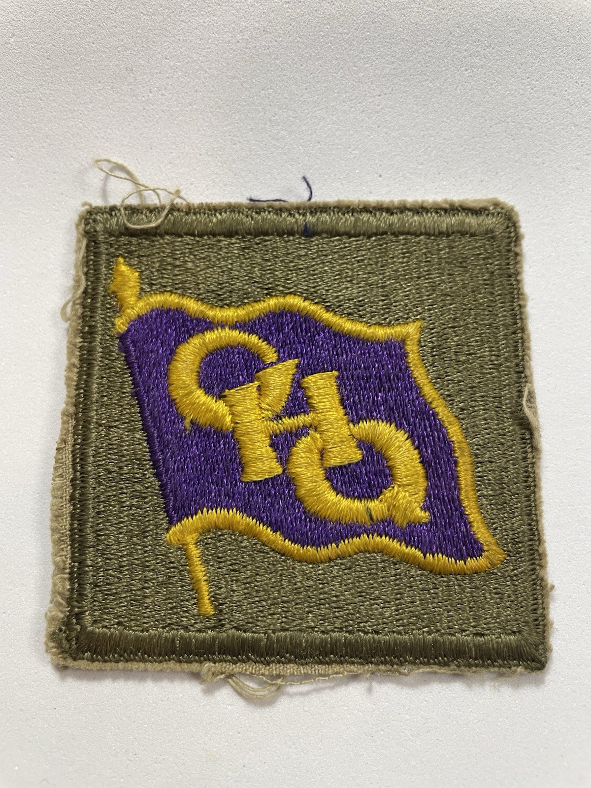 ORIGINAL WW2 OCCUPATION GHQ SOUTHWEST PACIFIC SHOULDER PATCH PURPLE VER 060626-6