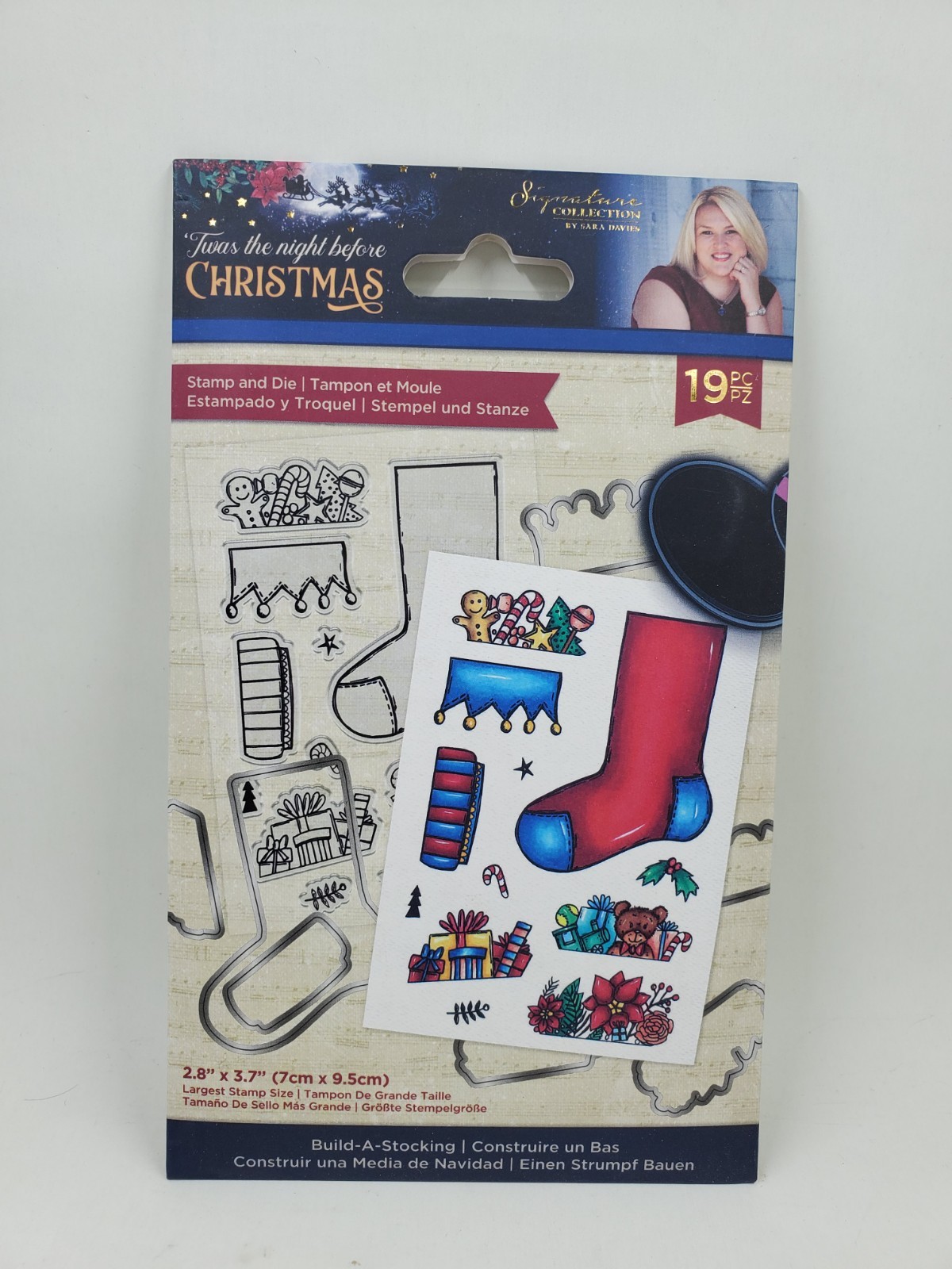CCH3 Crafters Companion Twas the Night Before Christmas Build A Stocking Stamps