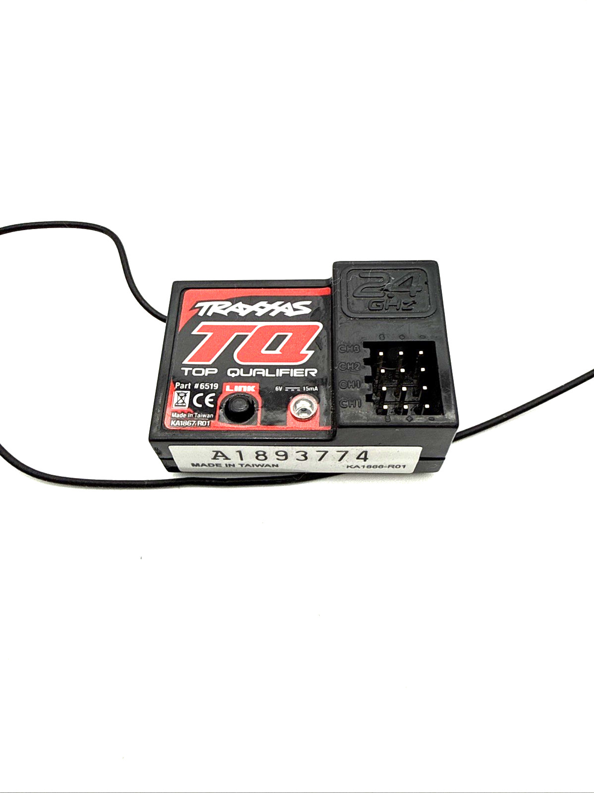 Traxxas TQ 6519 Top Qualifier 2.4GHz Receiver 3 Channel Turn On Clean
