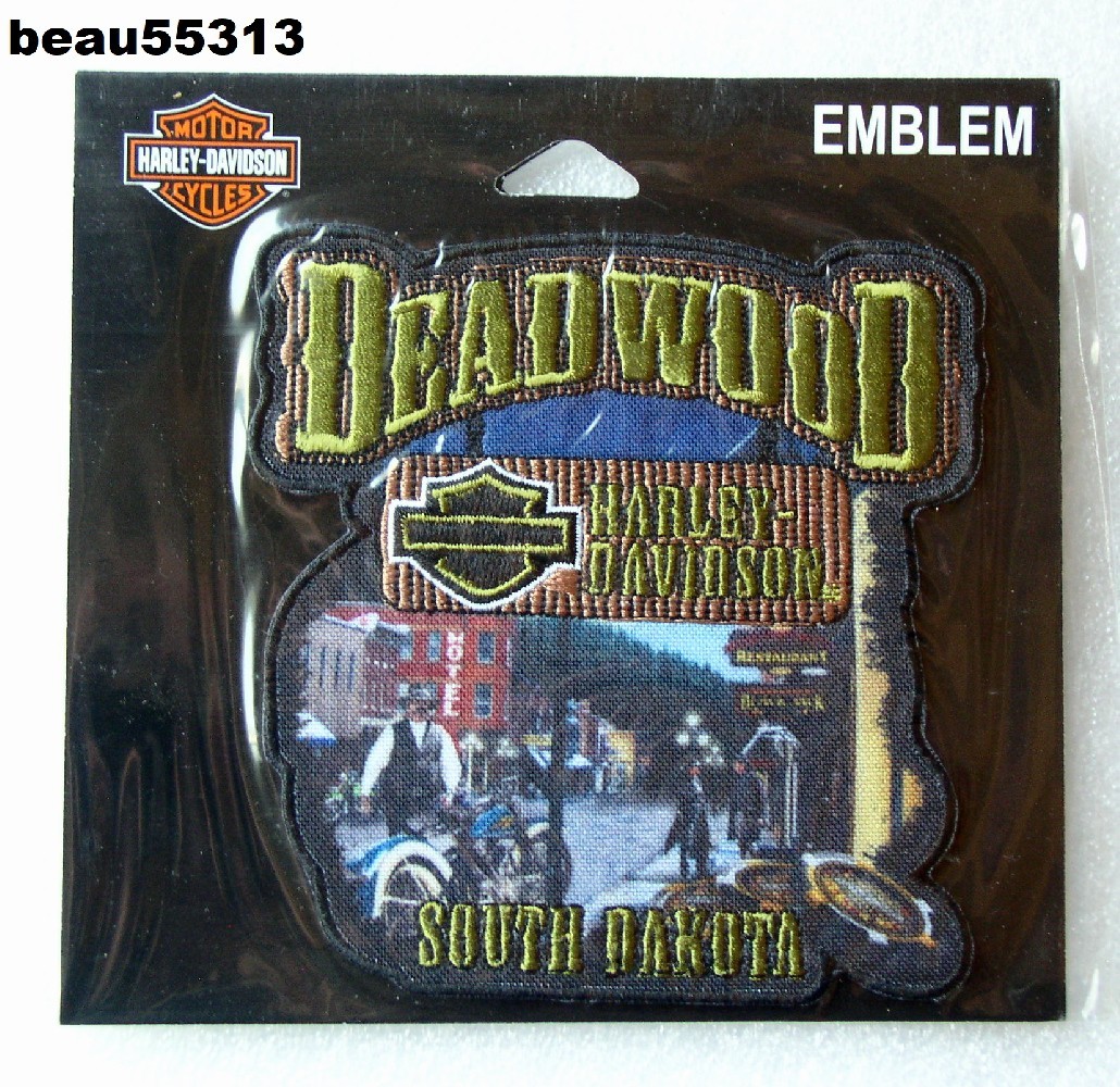 ⭐H-D OF DEADWOOD SOUTH DAKOTA HARLEY DAVIDSON DEALER VEST EMBLEM PATCH