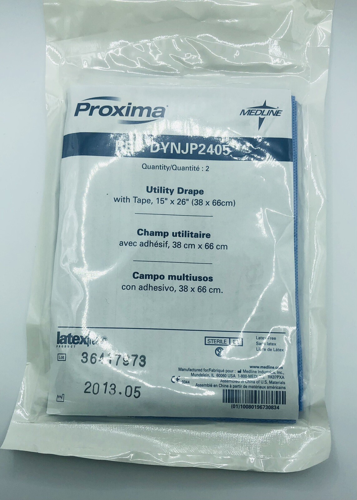 5 PK Utility Drape W/Tape  SIZE 15"X 26"(2405)