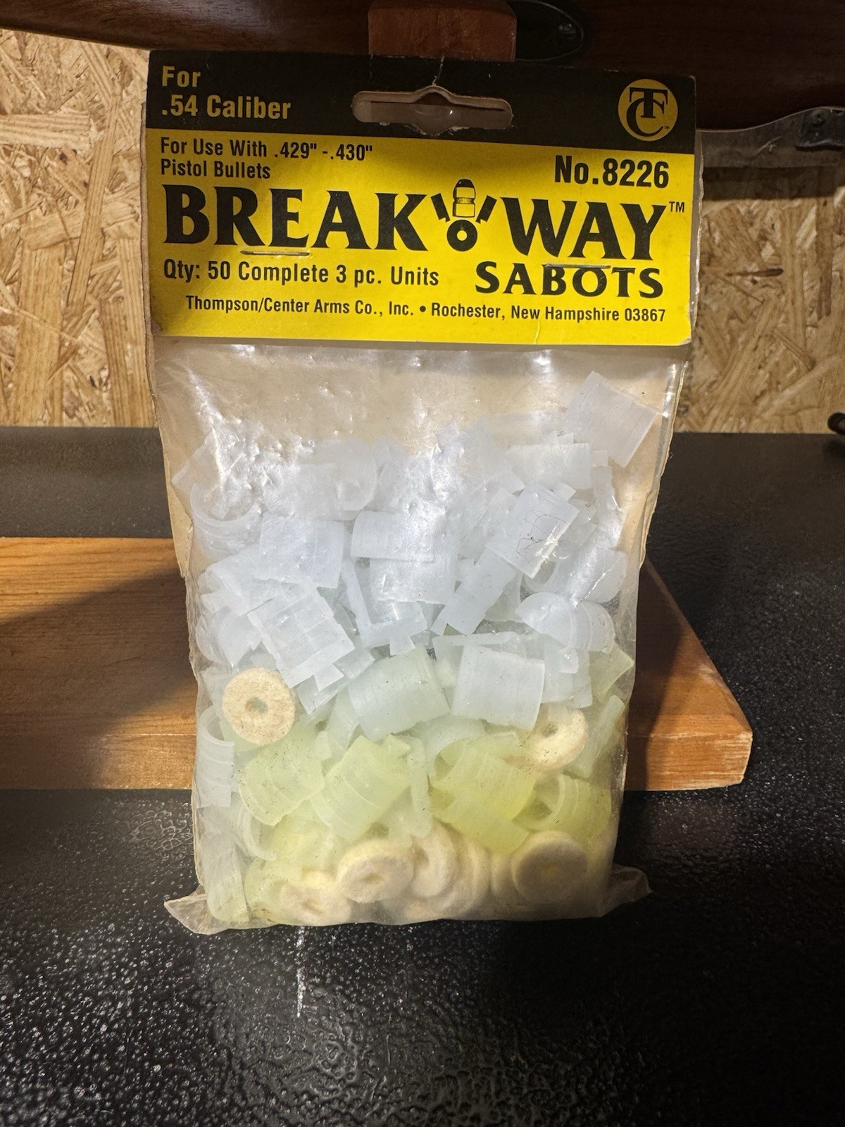 Thompson Center Plastic 3pc BREAK ‘O’ WAY Sabos #8226.  50pc