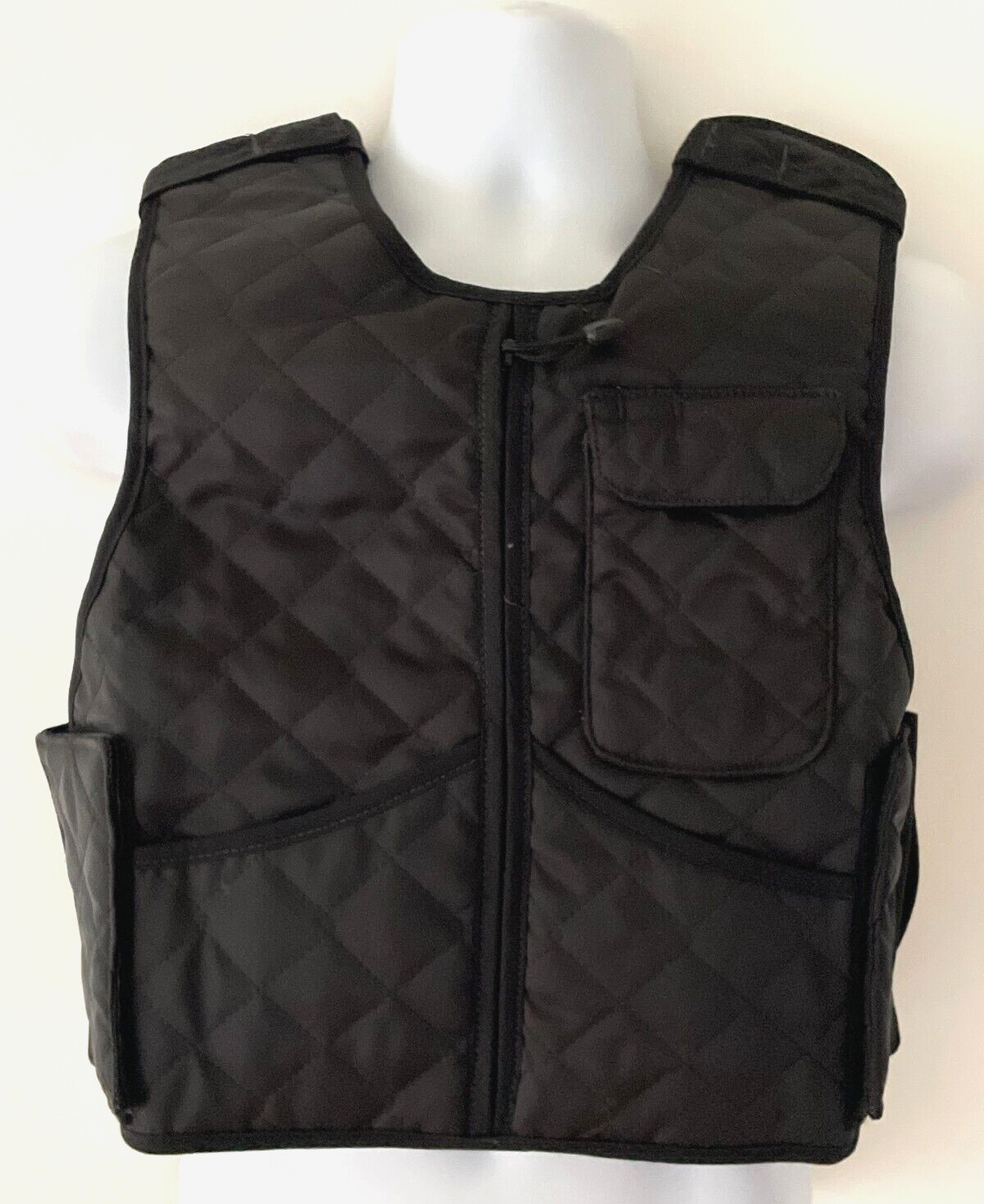 ABA Concealable Quilted Standard Armor Carrier Front Zip X-Small 1712-2213 Black