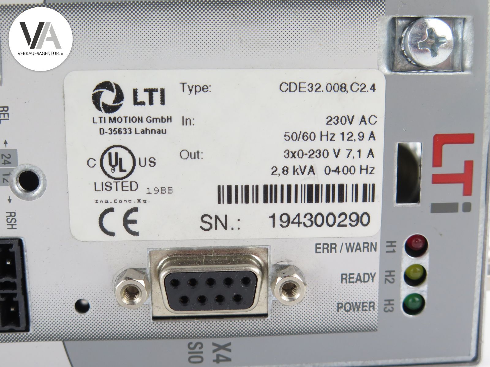 LTI Positioning Controller Servo Controller CDE32.008 C2.4 / CDE32.008,C2.4