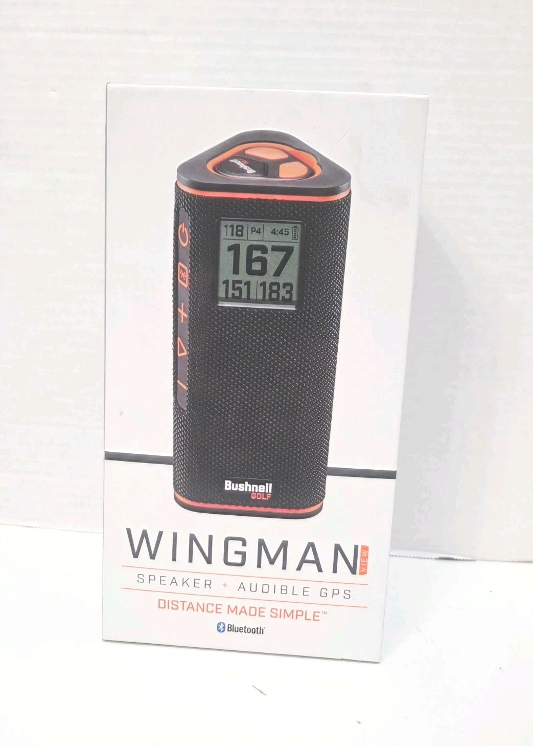 Bushnell Wingman View GPS Golf Speaker with Viewable LCD Screen, Open Box WORKS