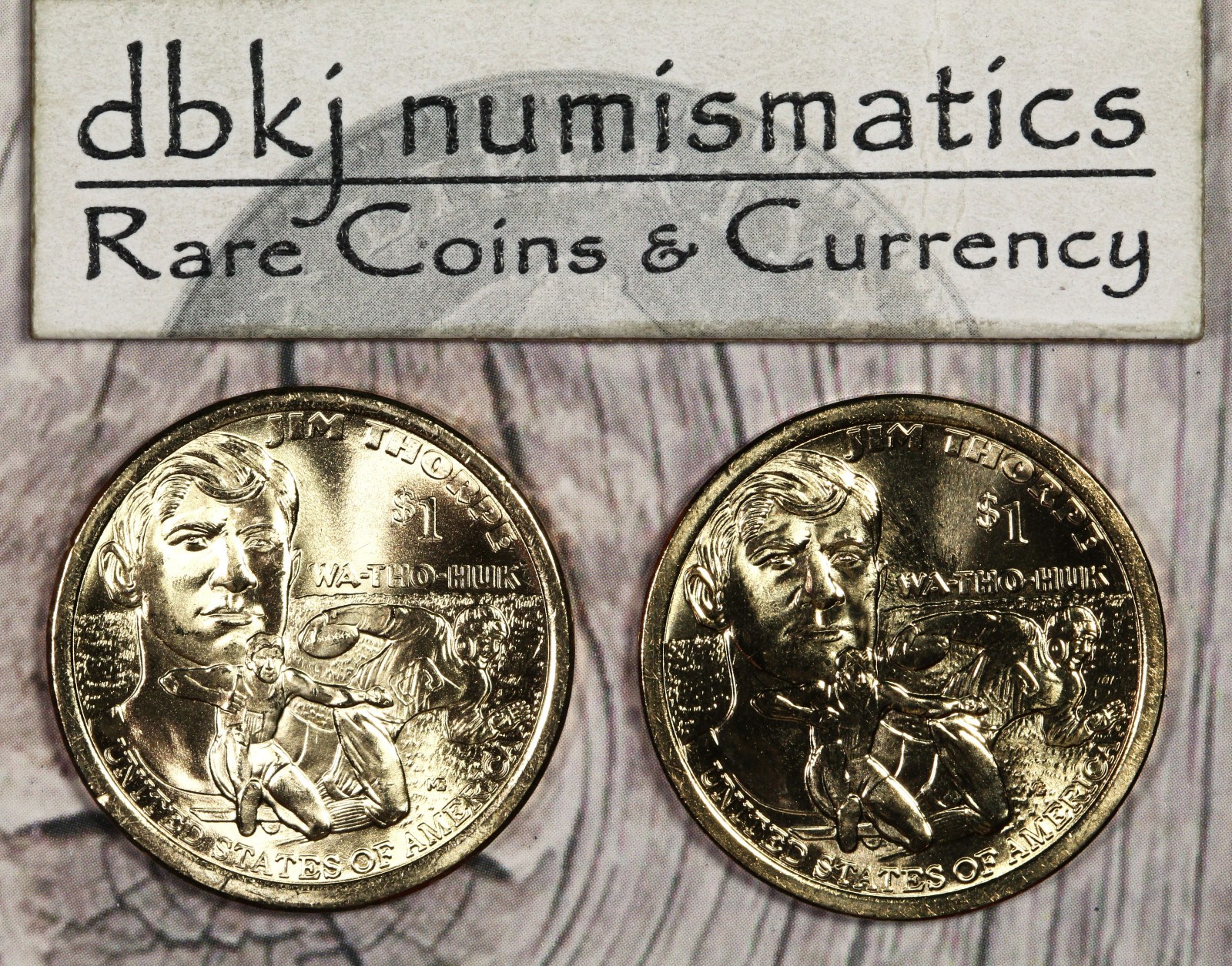 2018 P & 2018 D Native American Sacagawea Dollar $1 - BU - Choice to Gem Uncirc.