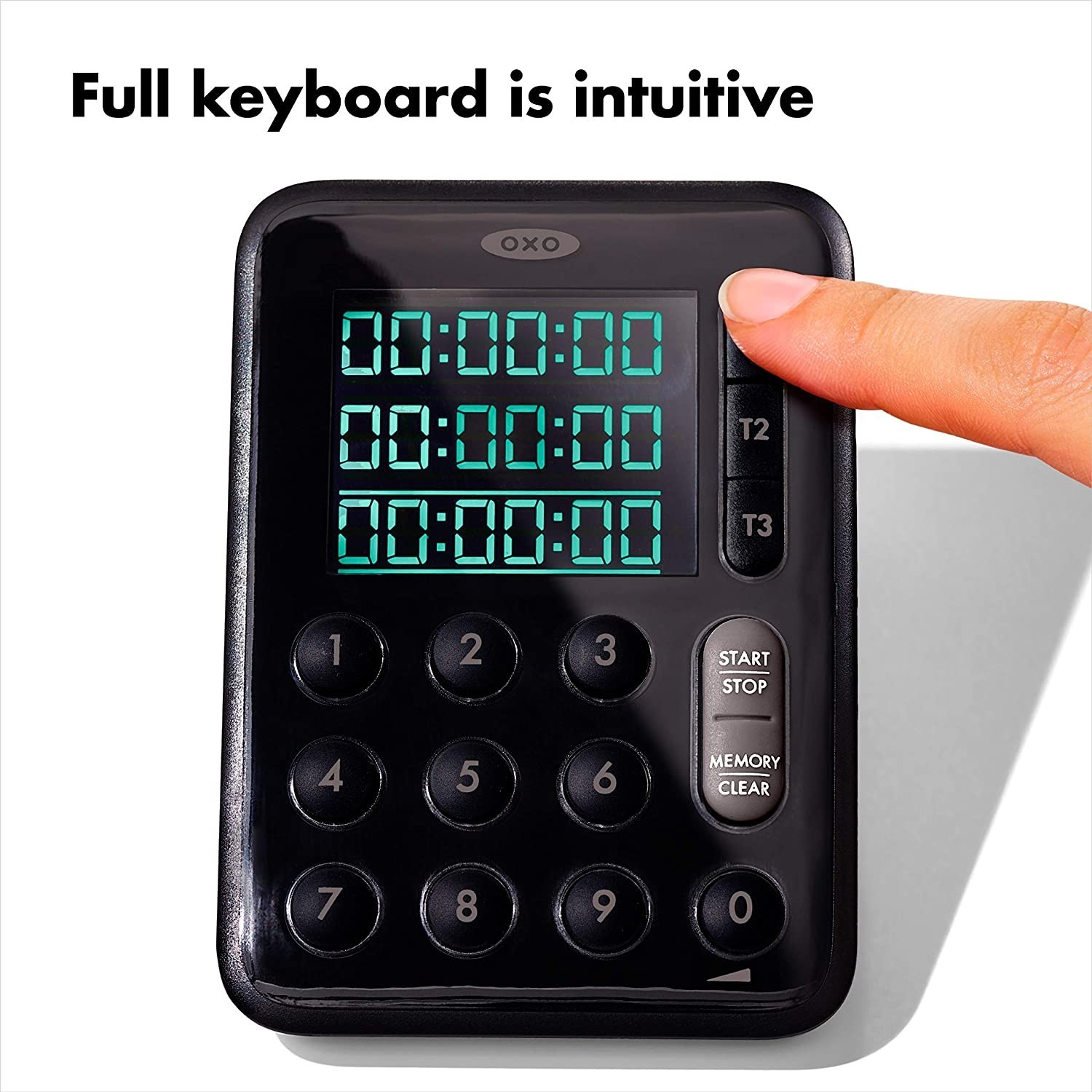 OXO Good Grips Digital Triple Kitchen Timer - Black