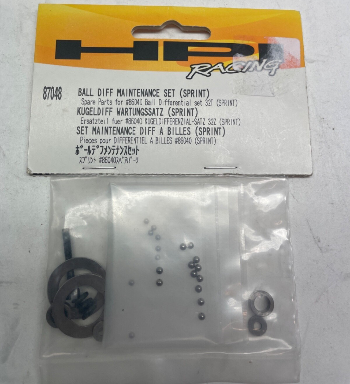 HPI RACING 87048 ball diff Maintenance set for Sprint (86040) sprint