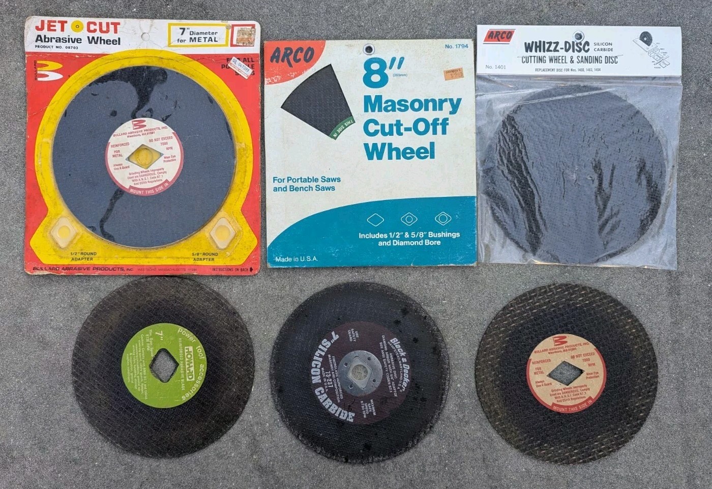 Abrasive Masonry Cutting Wheel Assorted Lot of 6 - Arco, Jet Cut and Others