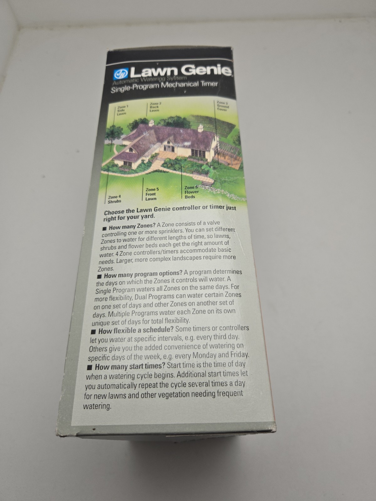 Lawn Genie Single Program 6 Zone Mechanical Sprinkler Timer L50106P