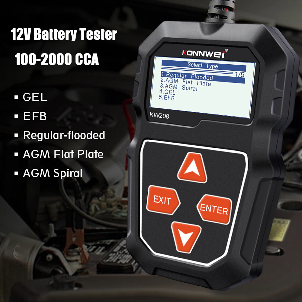 12V Car Battery Charging Cranking System Analyzer Battery Tester LoadTest Tool