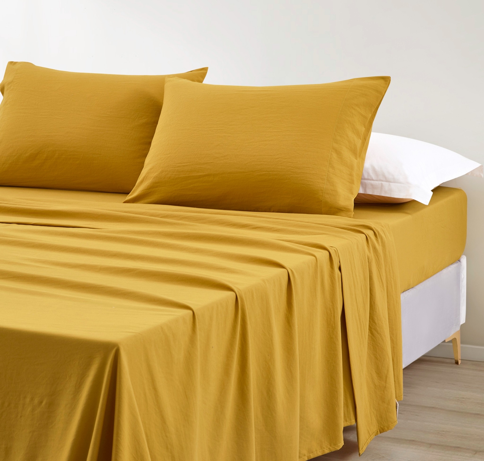Chezmoi Collection Soft Washed Brushed Microfiber Deep Pocket Sheet Set