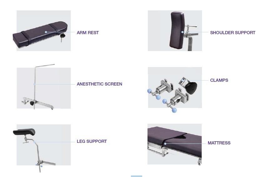 Hydraulic Operating Table Surgical OT Table UP & Down For General Surgery