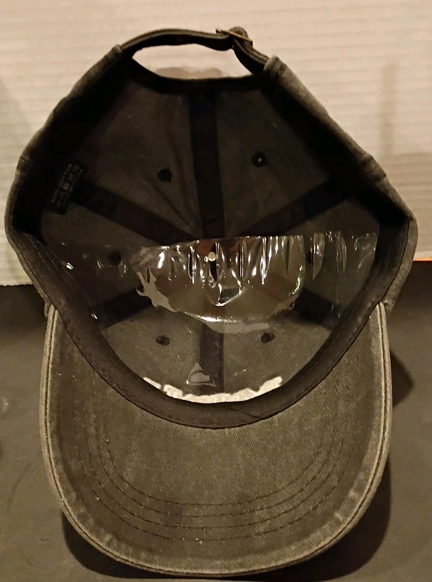 Mini Distressed Gray Child Baseball Cap Hat Embroidered Adjustable